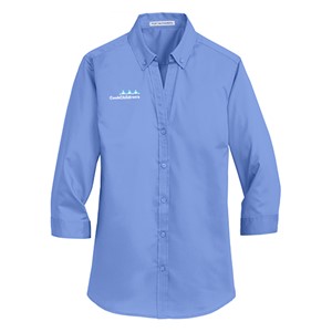 Port Authority® Ladies 3/4-Sleeve SuperPro™ Twill Shirt
