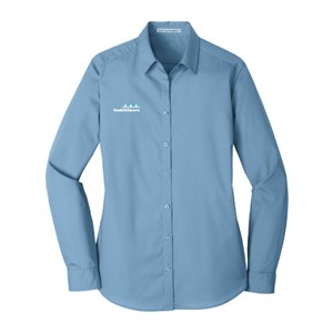 NEW! Port Authority®Ladies Long Sleeve Carefree Poplin Shirt