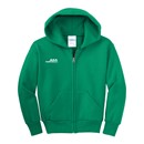 NEW! Port & Company&reg; Youth Core Fleece Full-Zip Hooded Sweatshirt